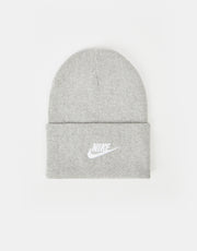 Nike NSW Futura Utility Beanie – Dunkelgrau Heather/Weiß