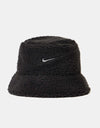 Nike NSW Reversible Sherpa Bucket Hat - Black/Smoke Grey/Smoke Grey