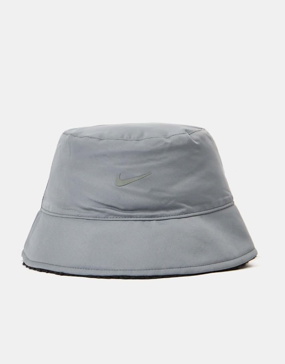 Nike NSW Reversible Sherpa Bucket Hat - Black/Smoke Grey/Smoke Grey