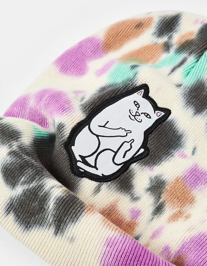 RIPNDIP Lord Nermal Beanie - Black Mint Tie Dye