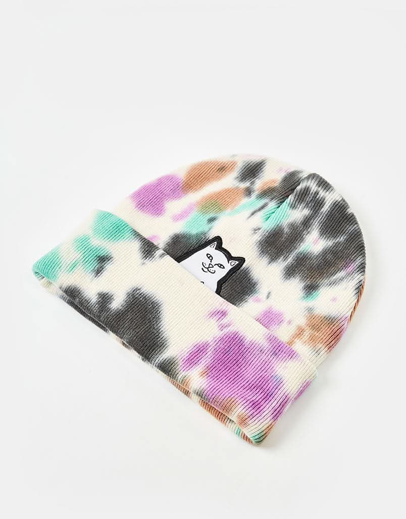 RIPNDIP Lord Nermal Beanie - Black Mint Tie Dye