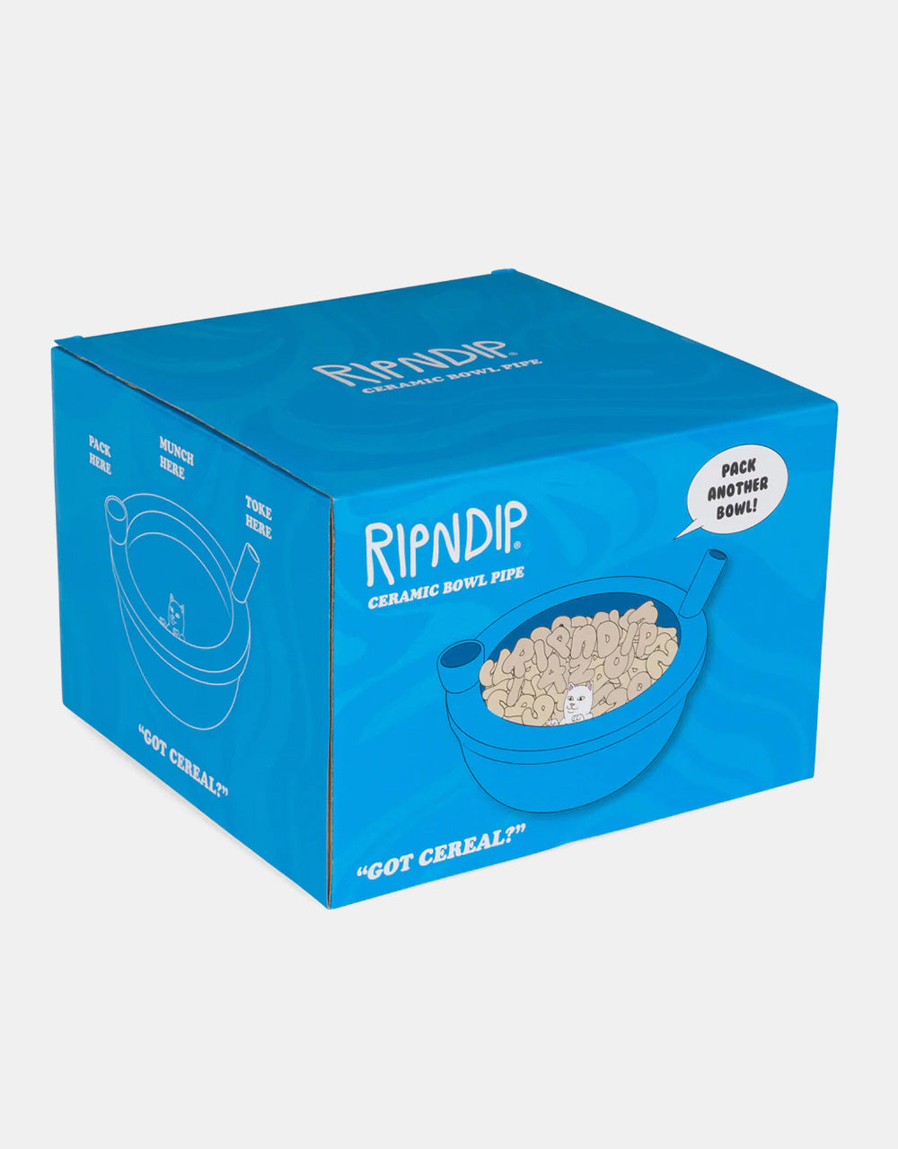 RIPNDIP Lord Nermal Wake And Bake Cereal Bowl - Blue