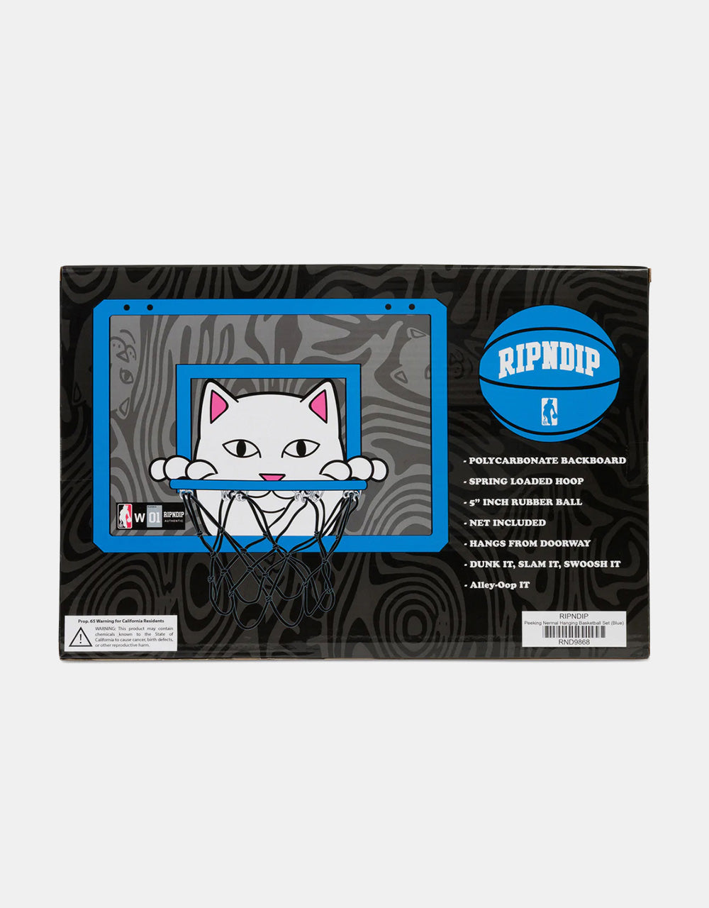 RIPNDIP Peeking Nermal Hanging Basketball Set - Blue