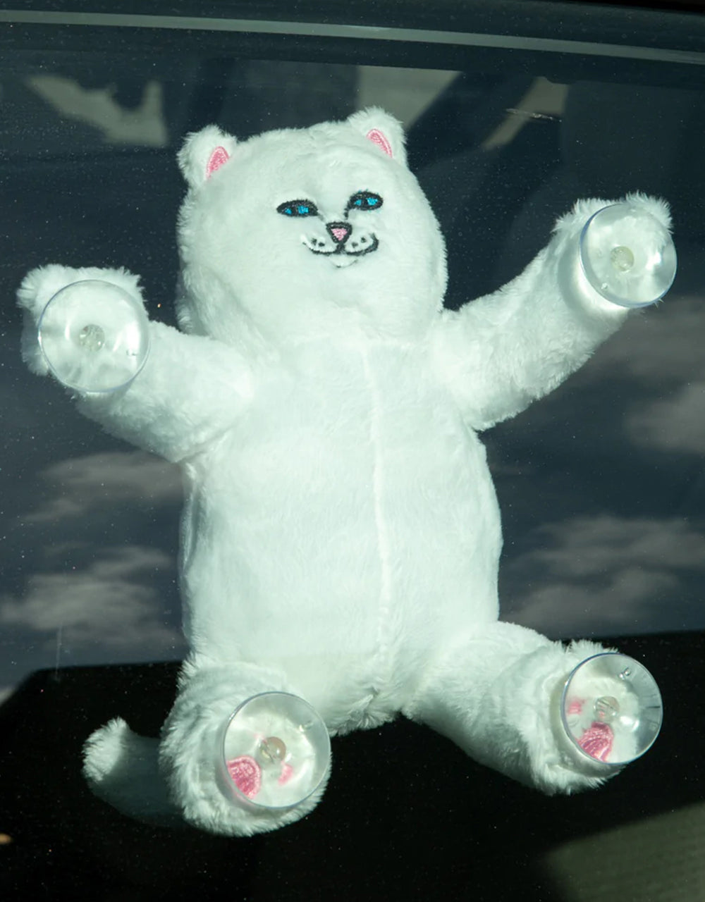 RIPNDIP Nerm Window Plush Suction Cup Plush Doll - White