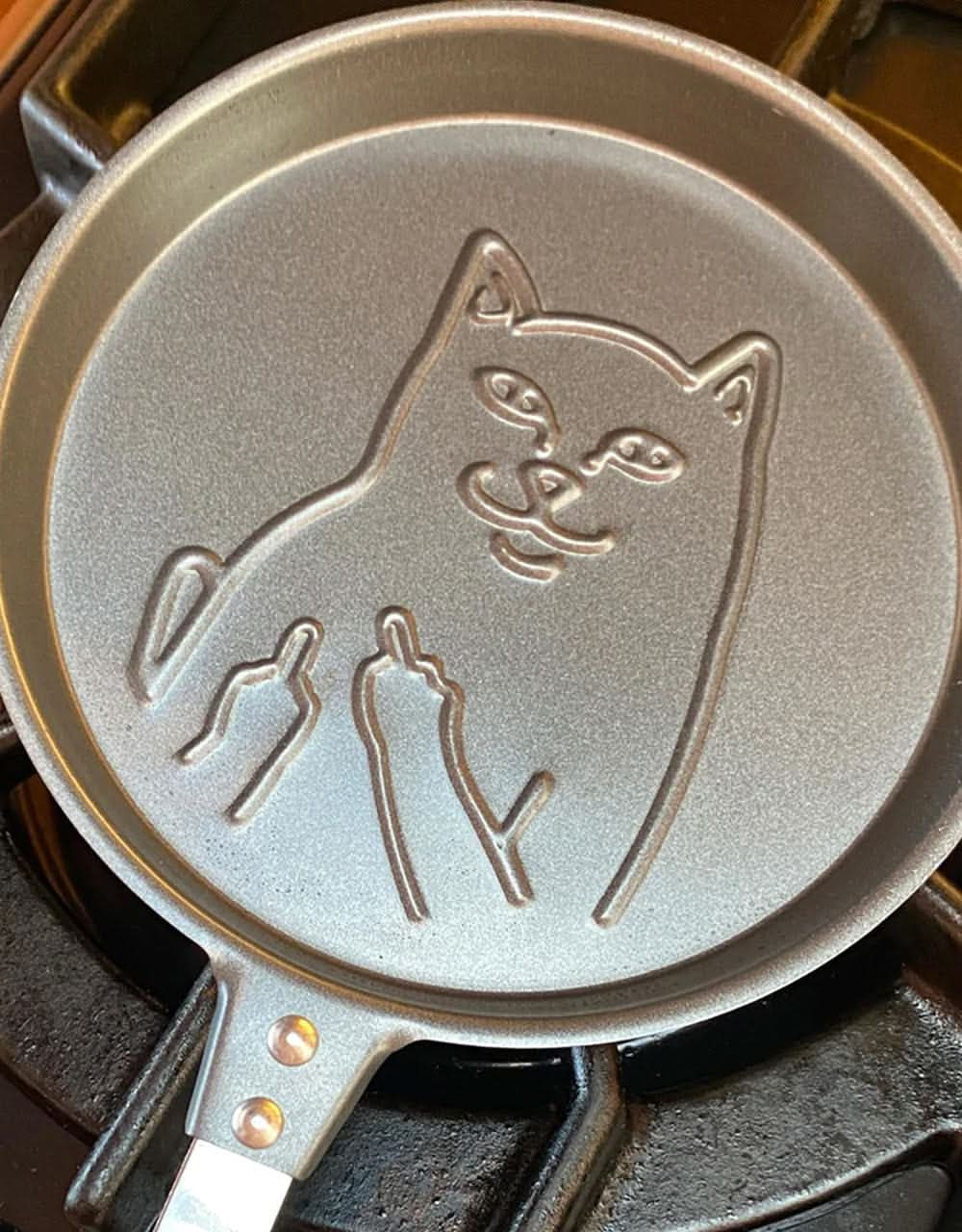 RIPNDIP Lord Nermal Pancake Pan - Black