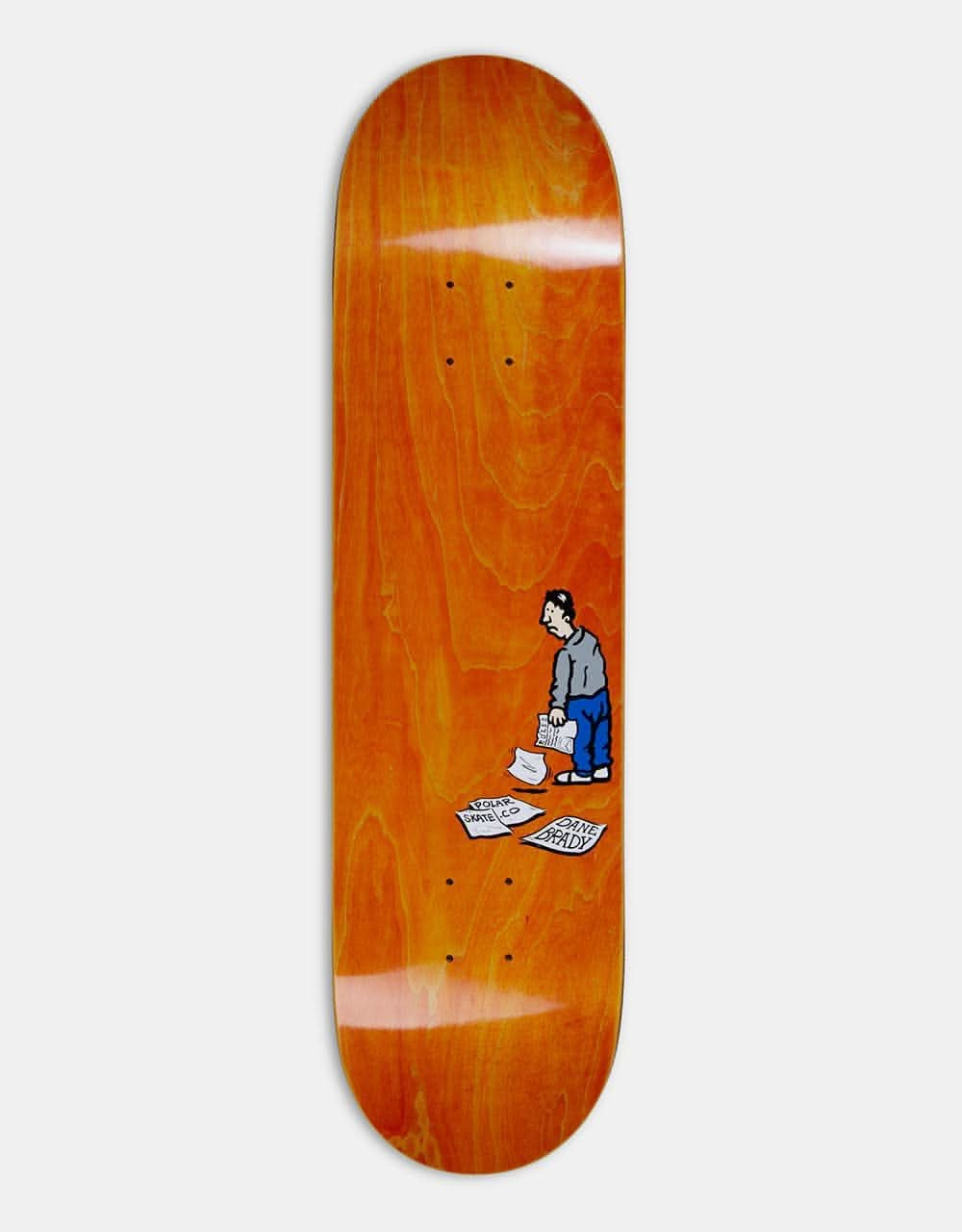 Polar Brady News Paper Skateboard Deck