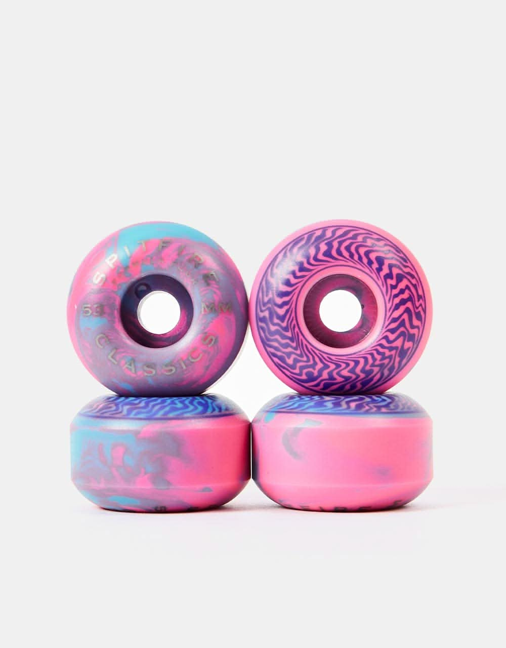 Spitfire Swirled Formula Four Classic 99d Skateboard Wheels - 53mm