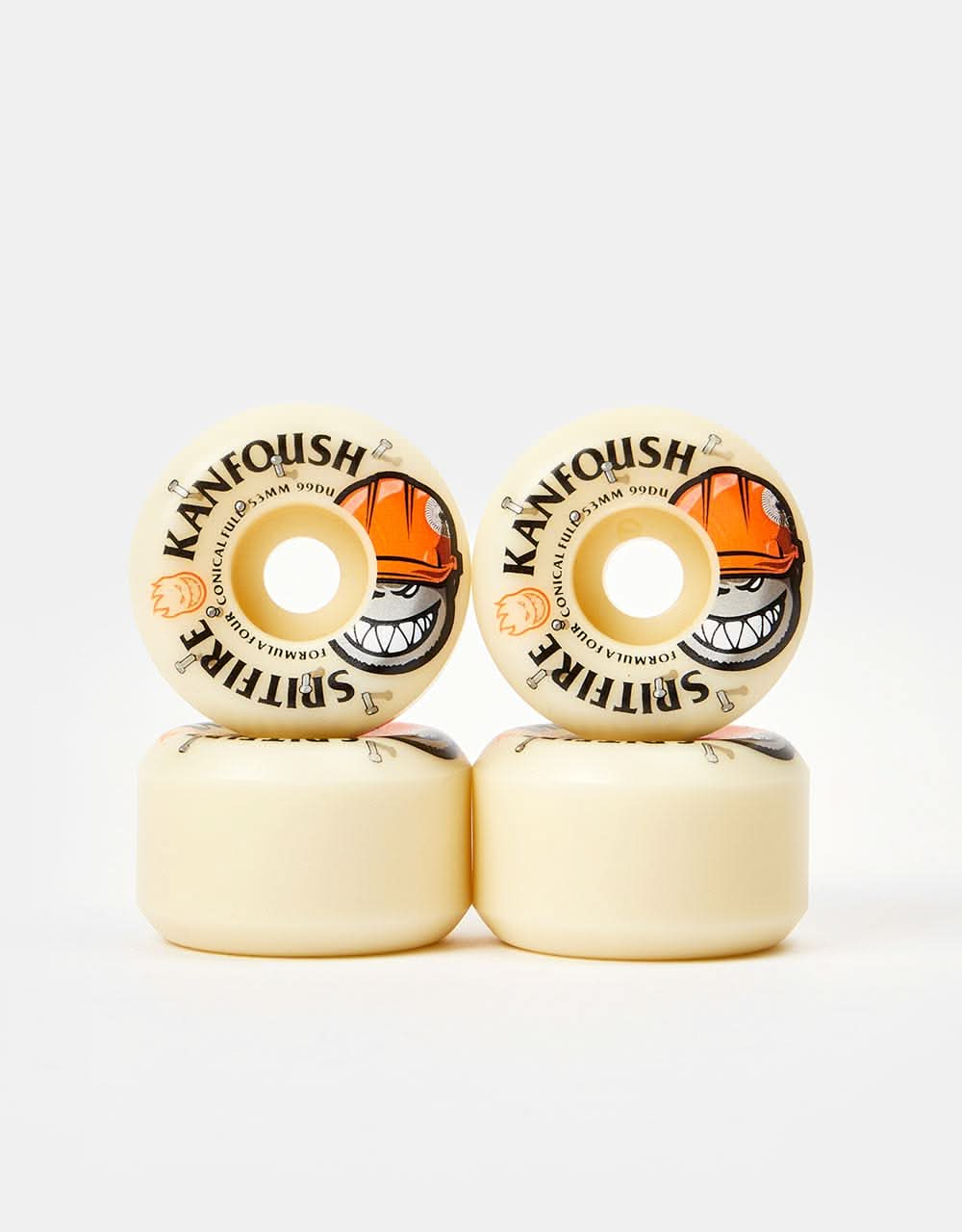 Spitfire Kanfoush Overtime Formula Four Conical Full 99d Skateboard Wheels - 53mm