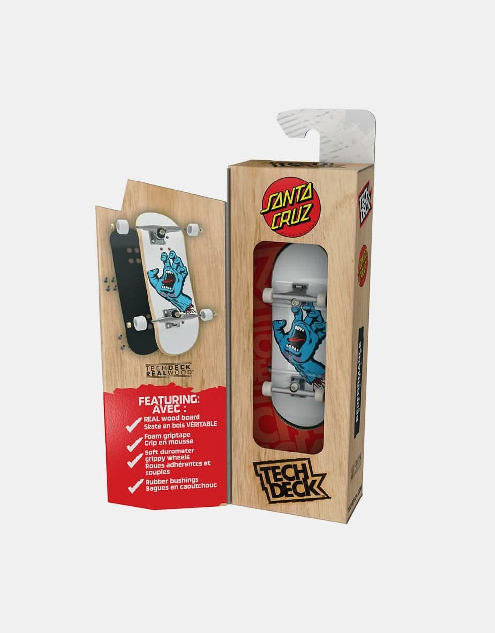 Tech Deck Fingerboard Performance Wood Board - Santa Cruz