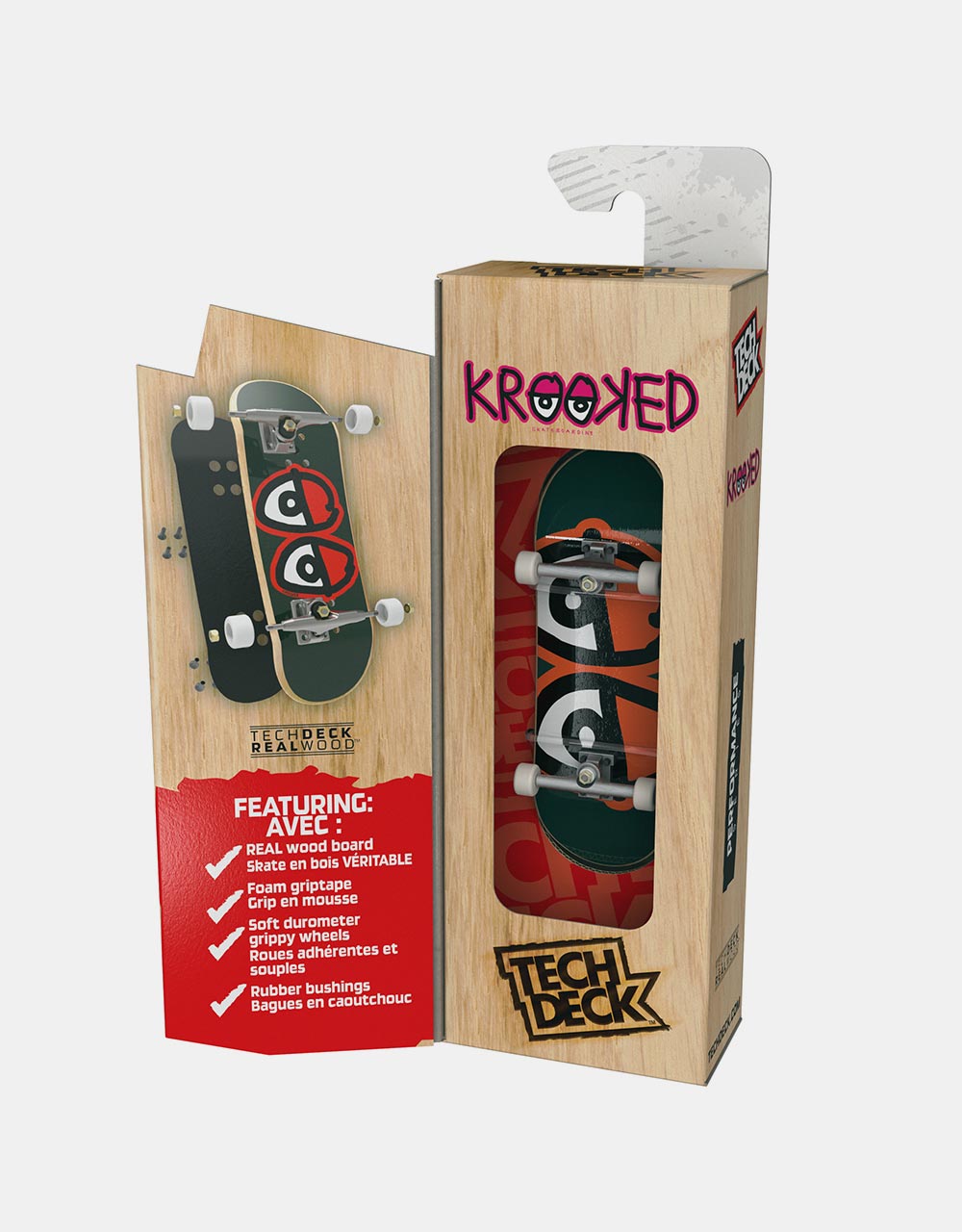 Tech Deck Fingerboard Performance Wood Board - Krooked