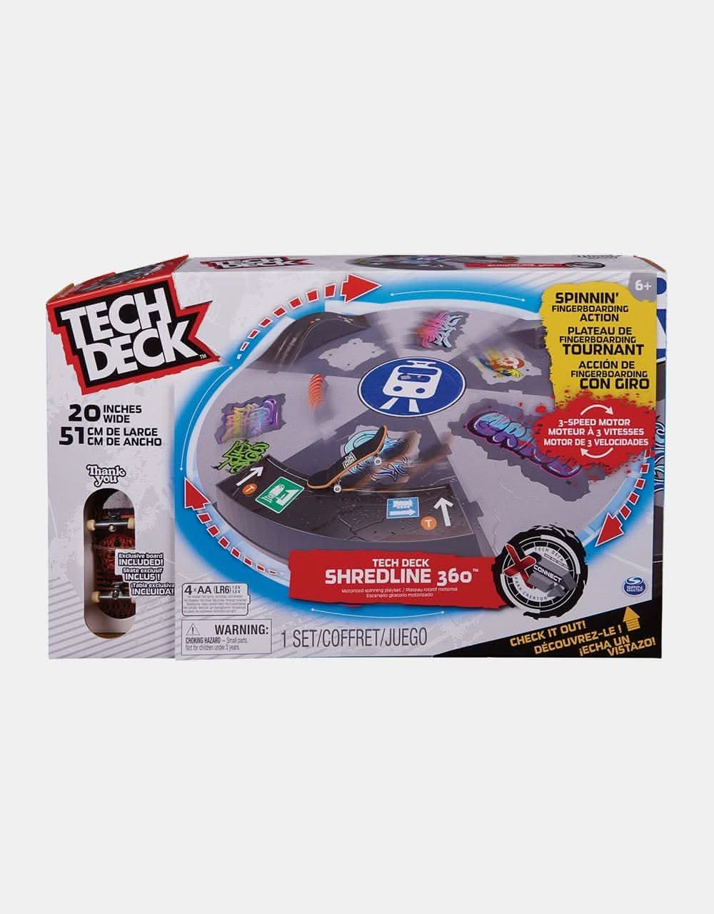 Tech Deck Fingerboard Shred Line 360 Motorized Skatepark