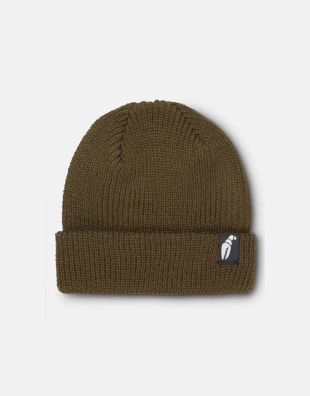 Crab Grab Claw Label Beanie - Brown