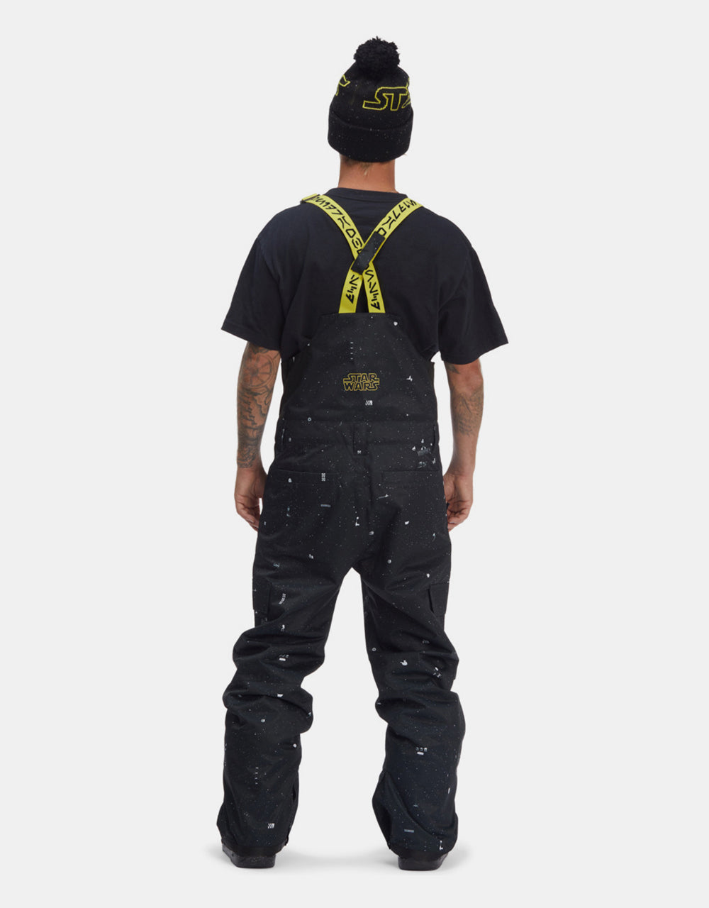 DC x Star Wars Docile Bib 2023 Snowboard Pant - Black/Yellow