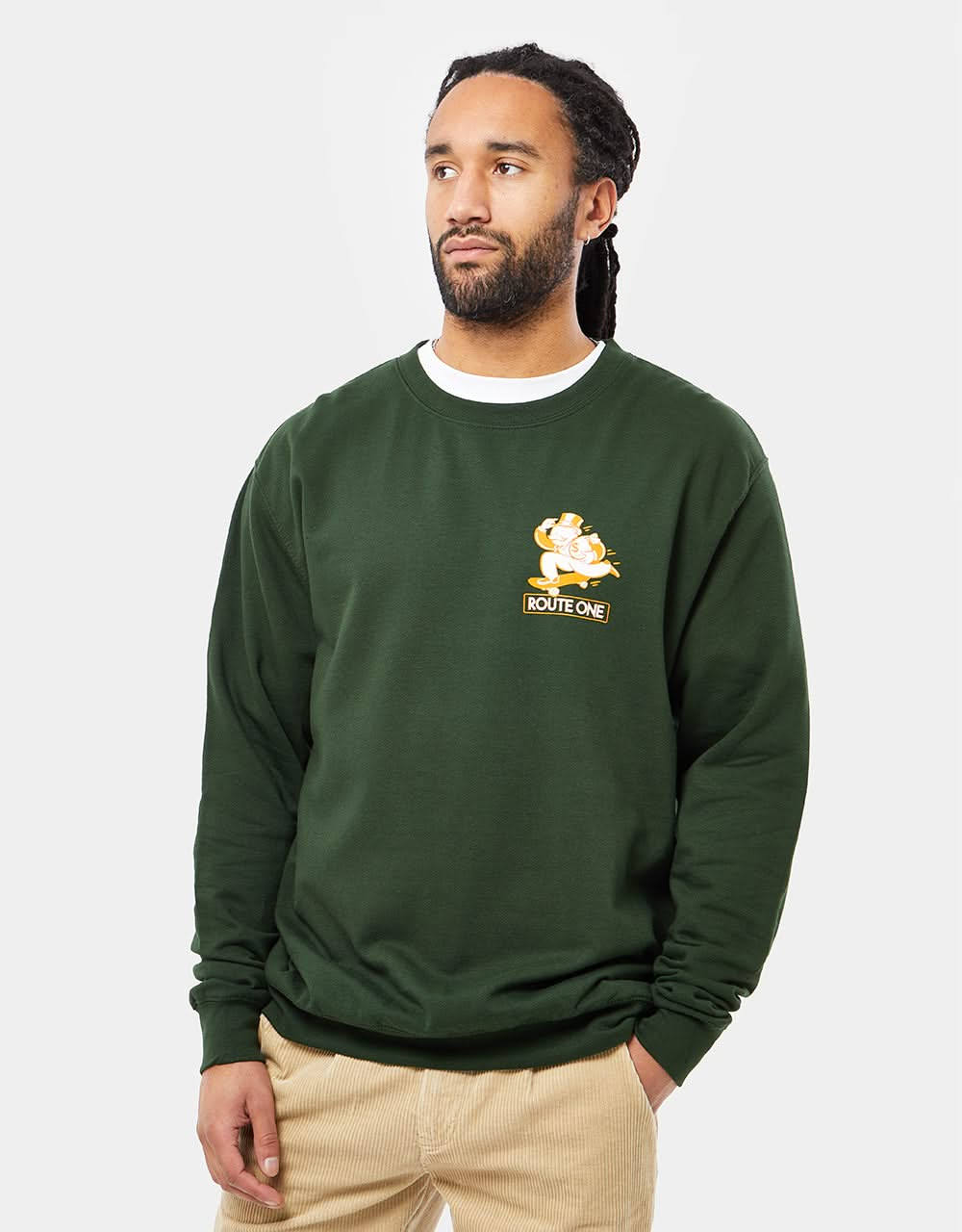 Route One What Are The Chances Sweatshirt - Forest Green