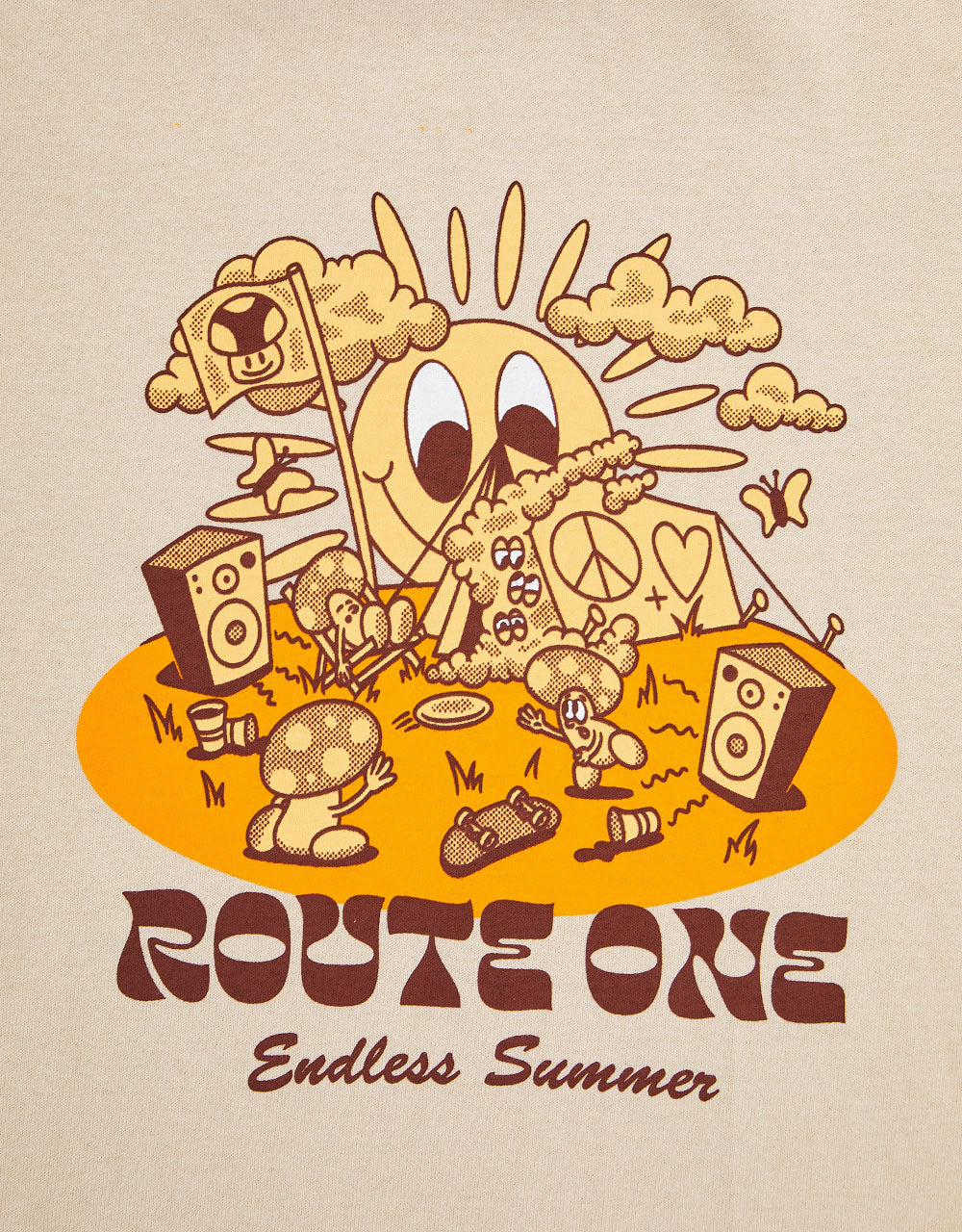 Route One Endless Summer T-Shirt - Sand