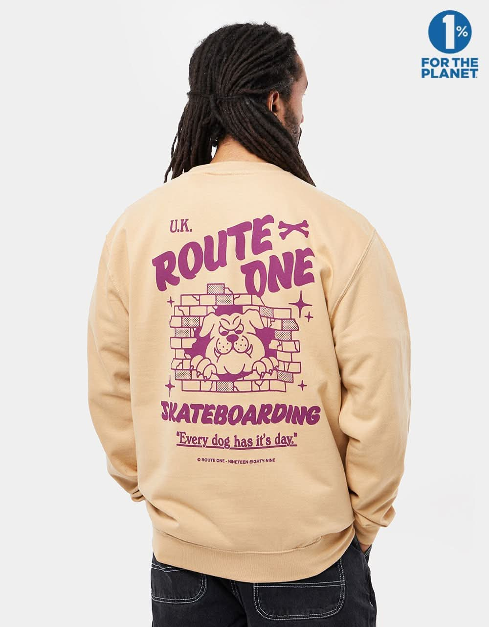 Route One Underdog Sweatshirt - Nude