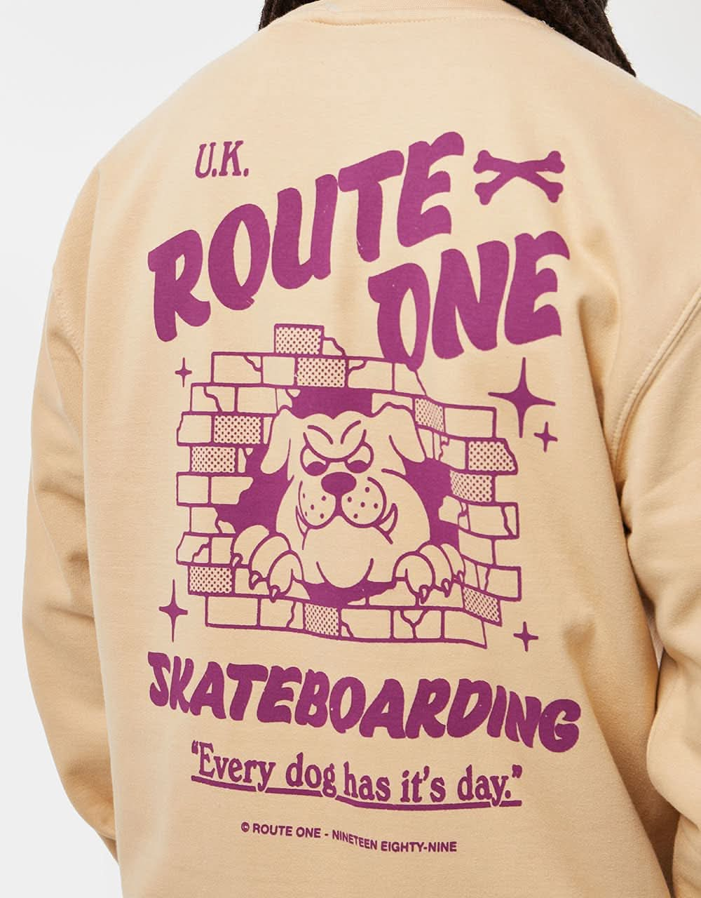 Route One Underdog Sweatshirt - Nude