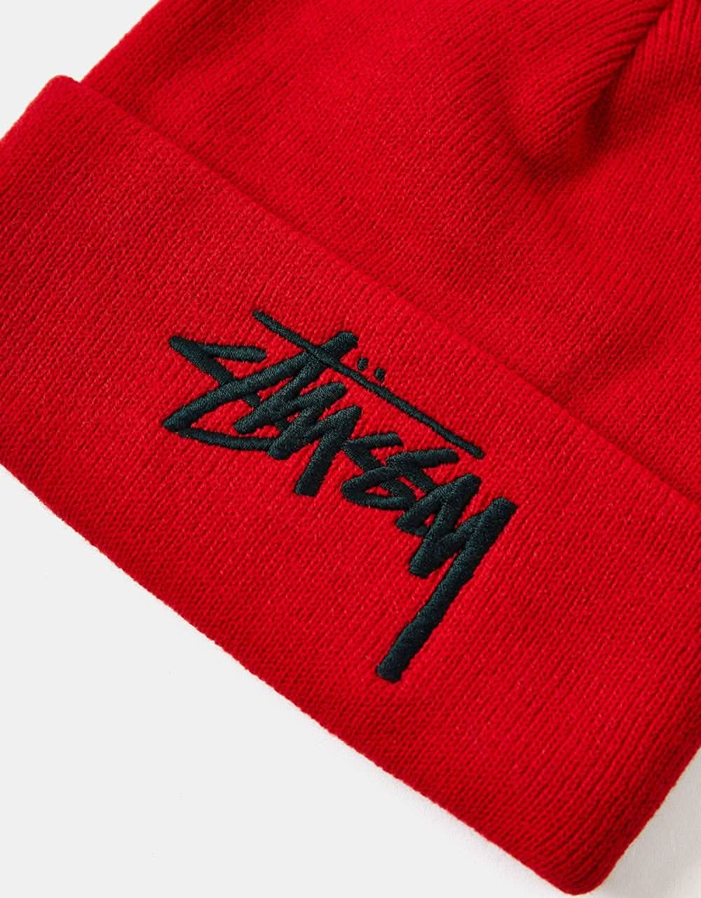 Stüssy Big Stock Cuff Beanie - Red