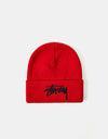 Stüssy Big Stock Cuff Beanie - Red