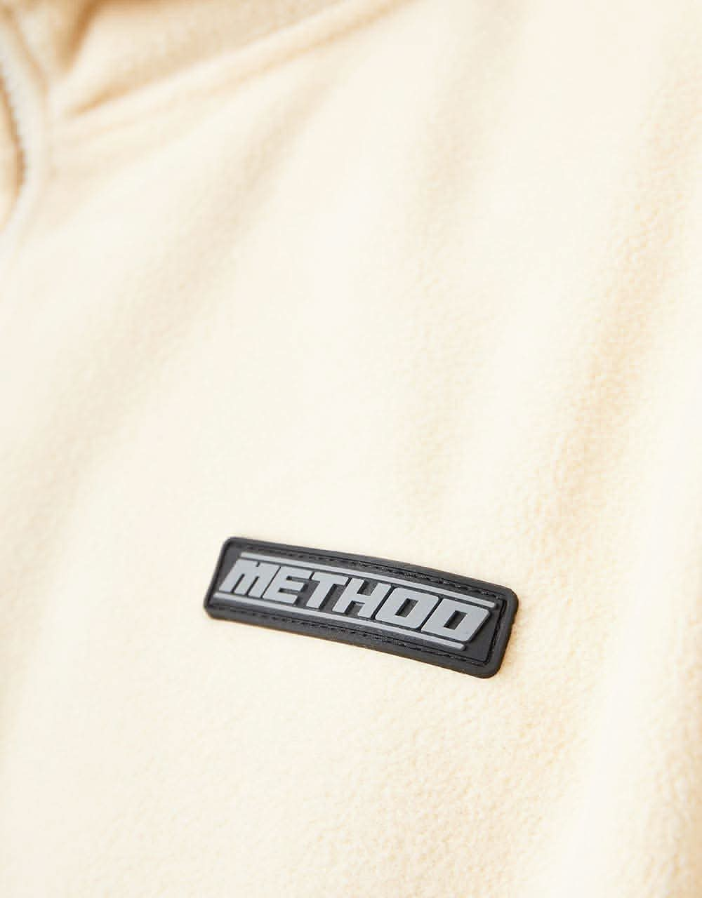 Method Fast Times 1/4 Zip Fleece  - Oat/Navy