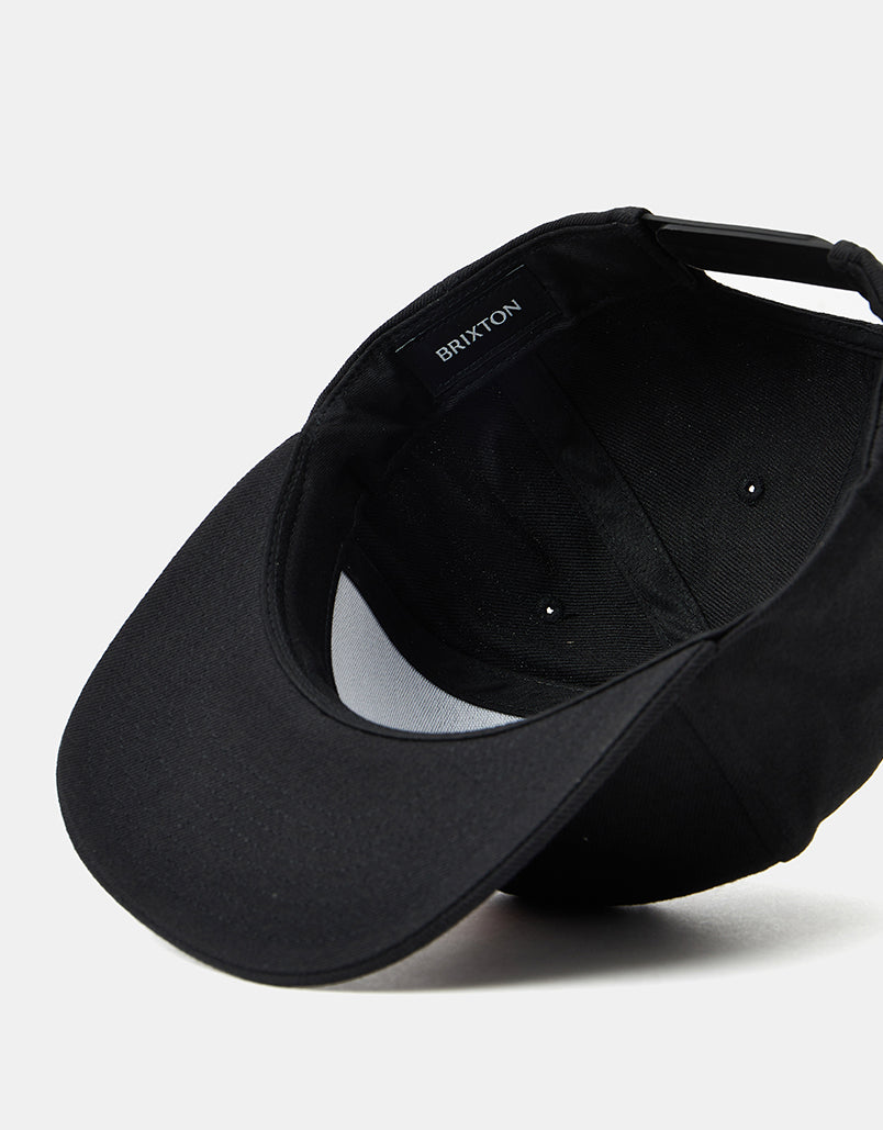 Brixton Oath lll Snapback Cap - Washed Black/Orange