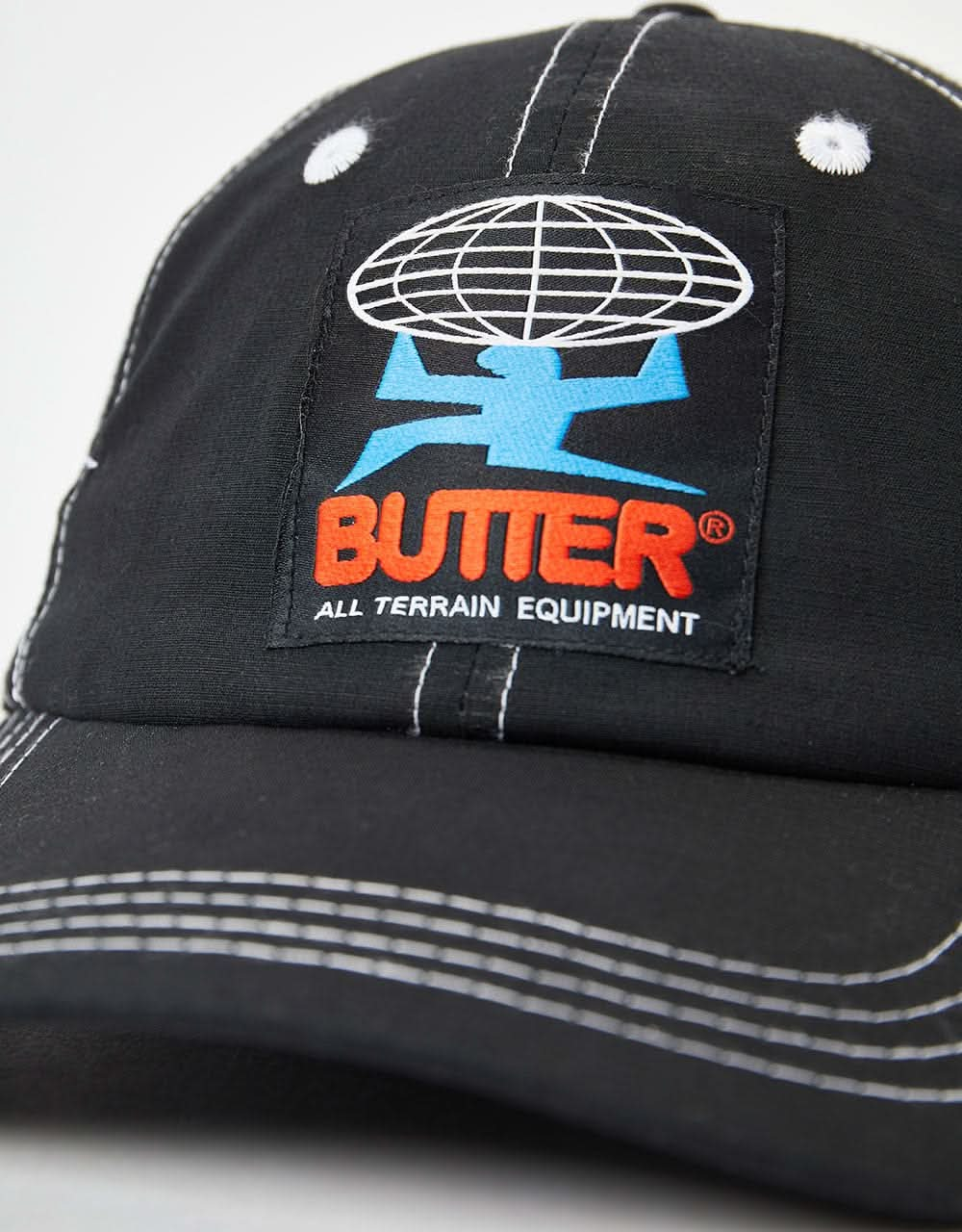 Butter Goods Terrain Contrast 6 Panel Cap - Black