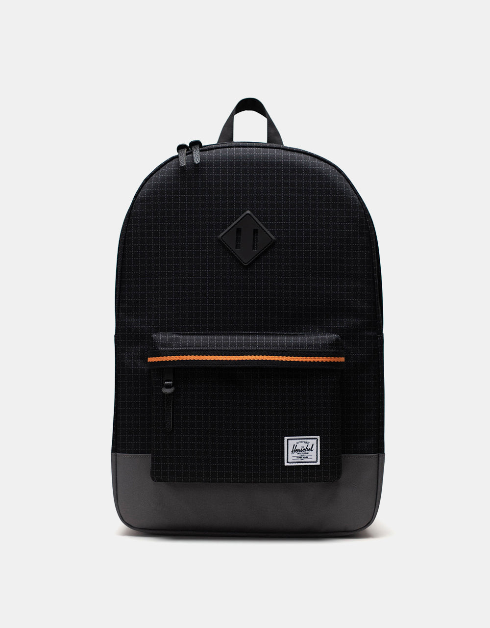 Sac à dos Herschel Supply Co. Heritage - Grille noire/Gargouille/Orange soleil