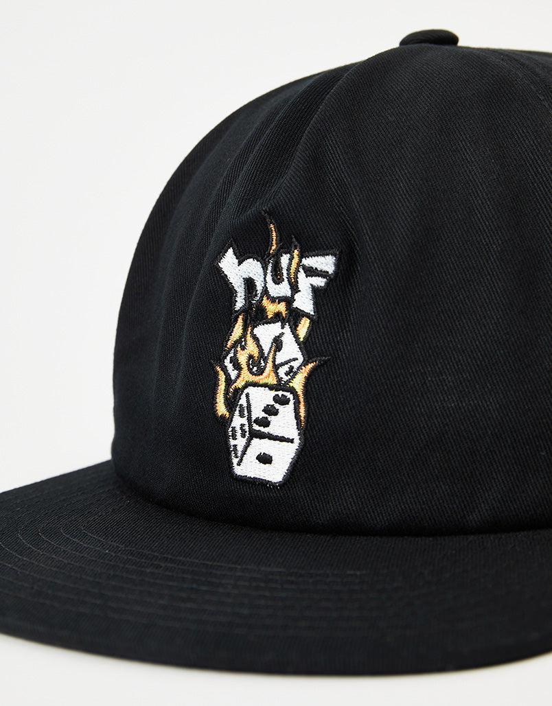 Casquette Snapback Dicey HUF - Noir