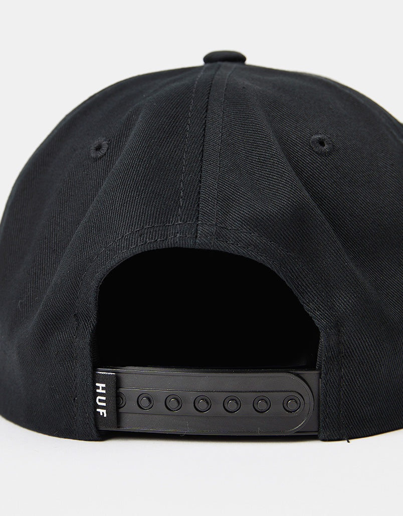 HUF Dicey Snapback Cap - Black