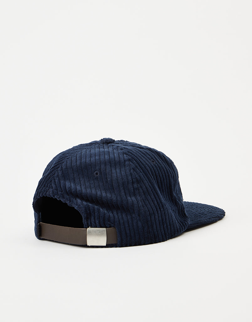 HUF Box Logo Cord Strapback Cap - Navy