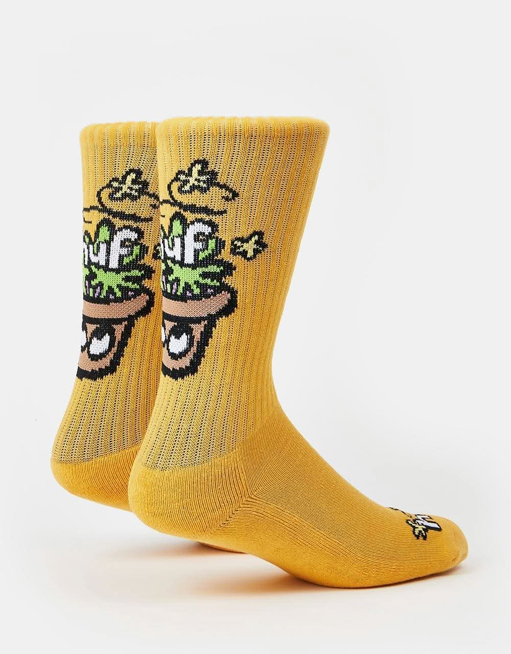 HUF Pot Head Crew Sock - Gold