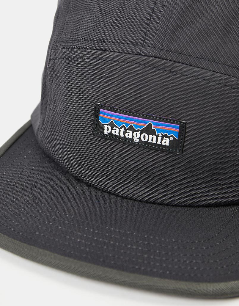 Patagonia Maclure 5 Panel Cap - P-6 Label: Ink Black