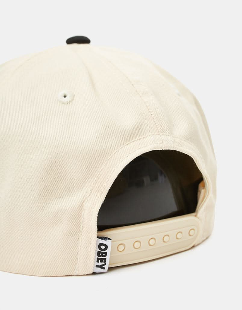 Obey Benny 6 Panel Snapback Cap - Black Multi