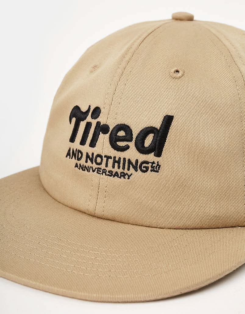 Tired Nothingth 6 Panel Cap - Khaki