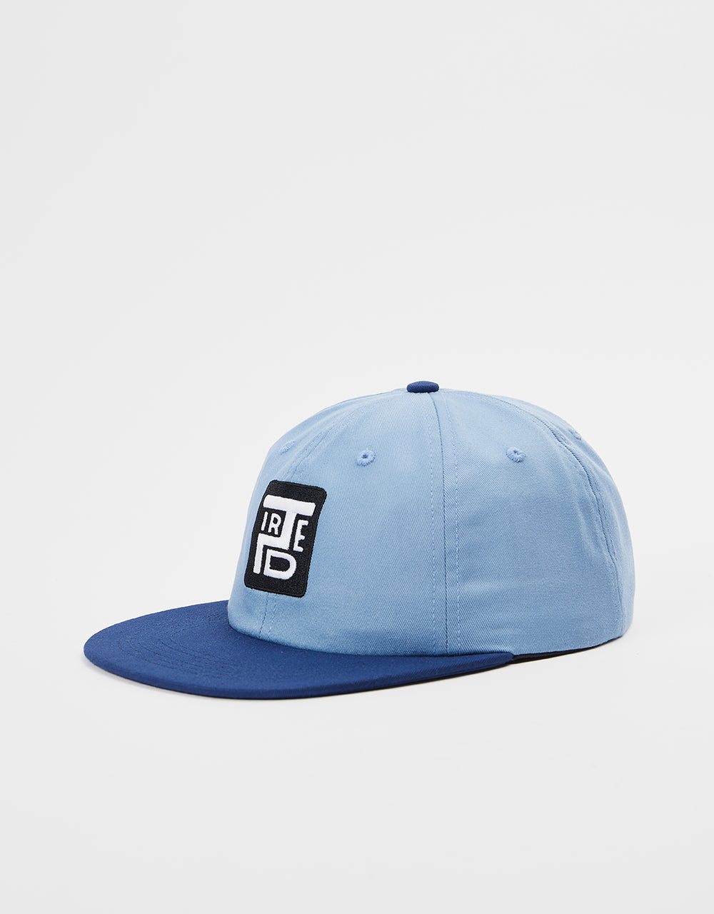 Tired Stamp 2 Tone 6 Panel Cap – Hellblau/Marineblau