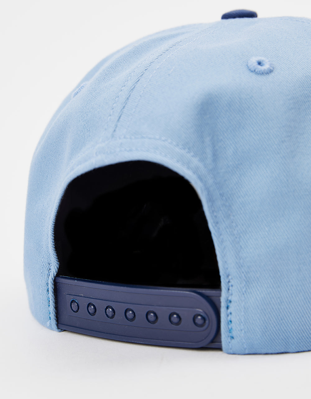 Tired Stamp 2 Tone 6 Panel Cap - Light Blue/Navy