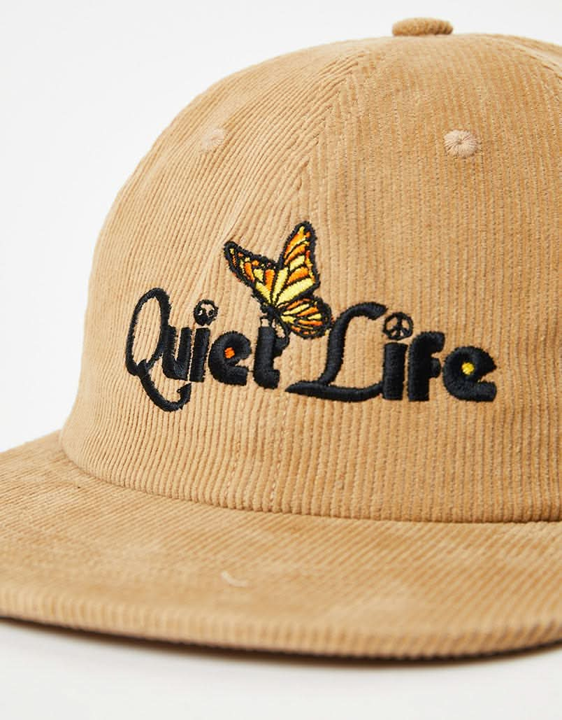 The Quiet Life Butterfly Cord Polo Cap - Tan