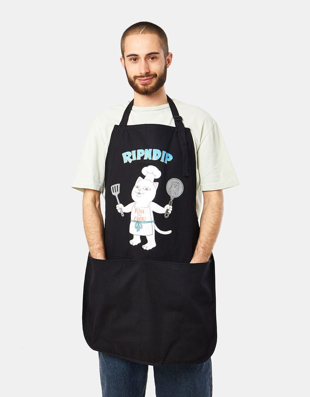 RIPNDIP Kiss The Cook Apron - Black