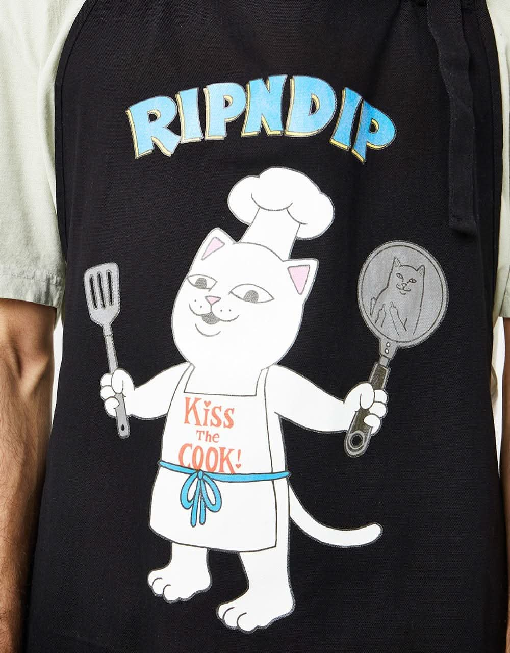 RIPNDIP Kiss The Cook Apron - Black