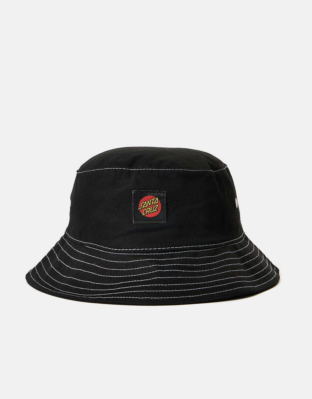 Santa Cruz Classic Label Bucket Hat - Black/White