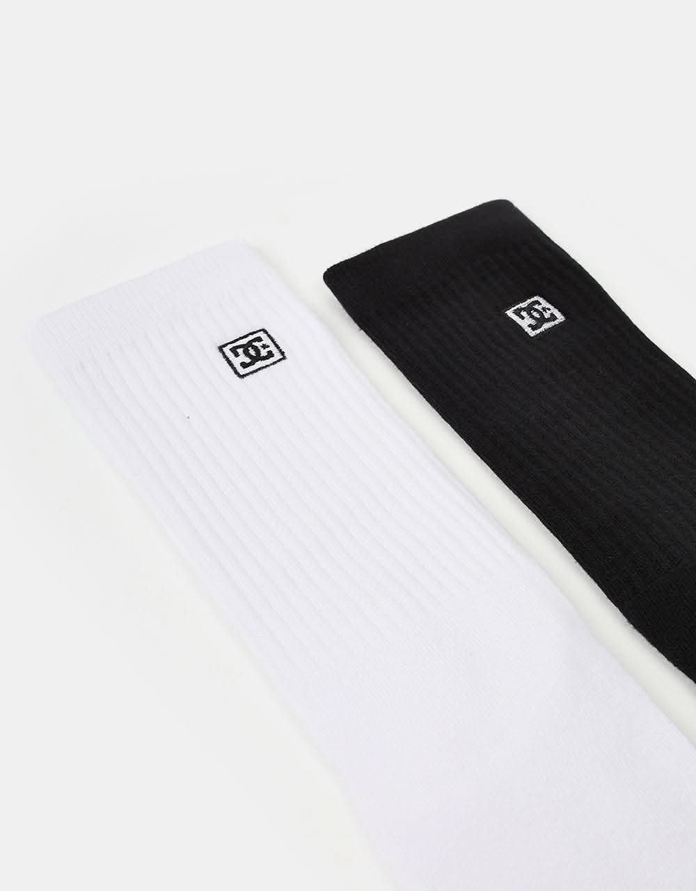 DC Shoe Co Crew 2 Pack Socks - White