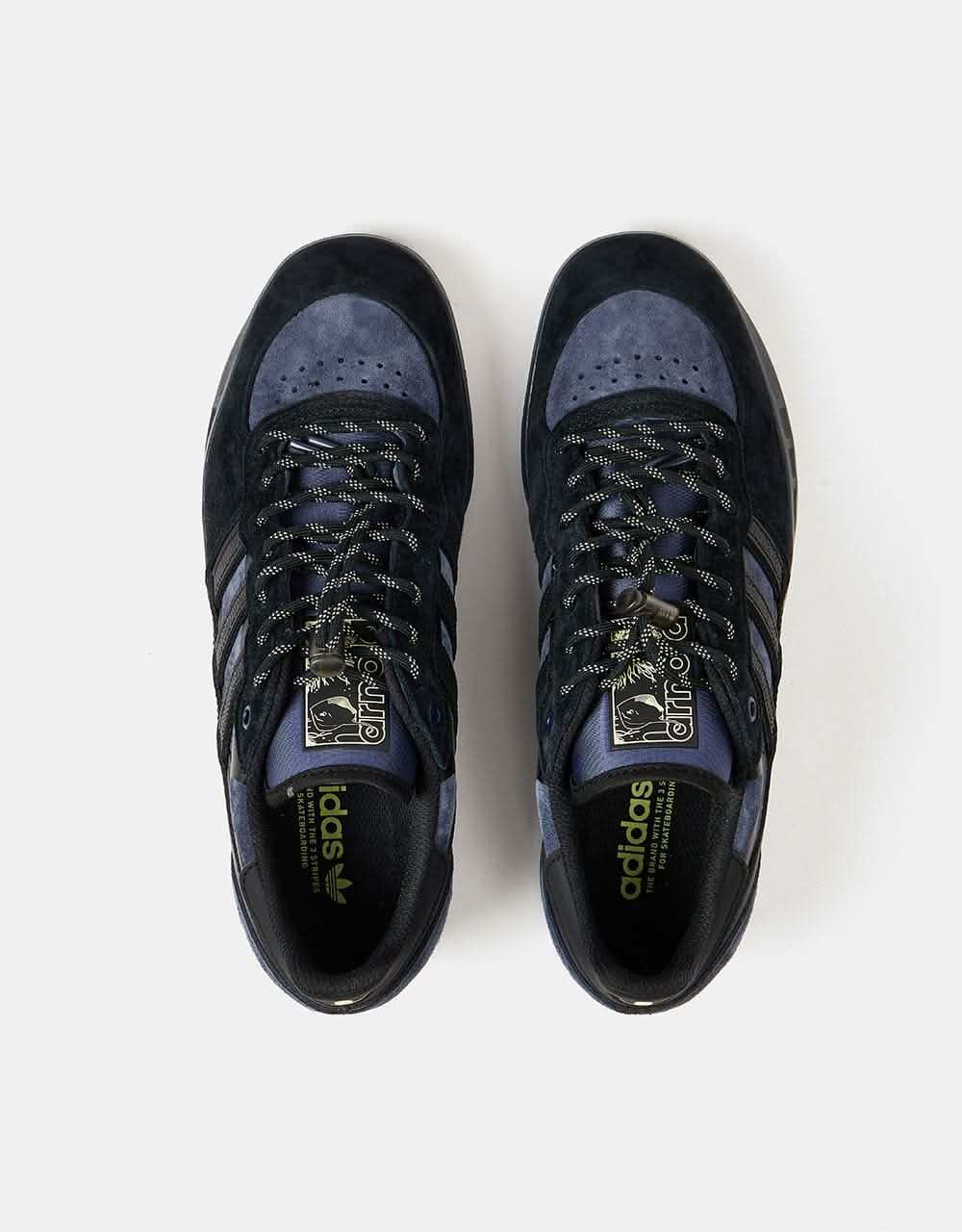 adidas x Mike Arnold Handball Top Skate Shoes - Black/Shadown Navy Blue/Pulse Yellow