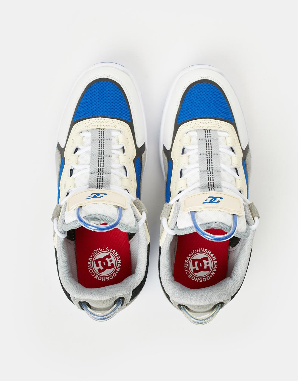 Chaussures de skate DC Metric Shanahan - Gris/Blanc/Bleu