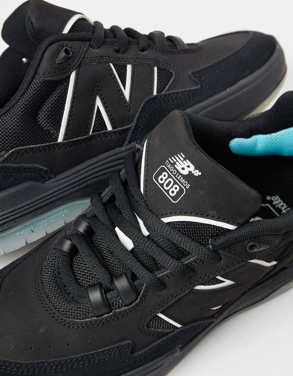 New Balance Numeric 808 Skate Shoes - Black/Black