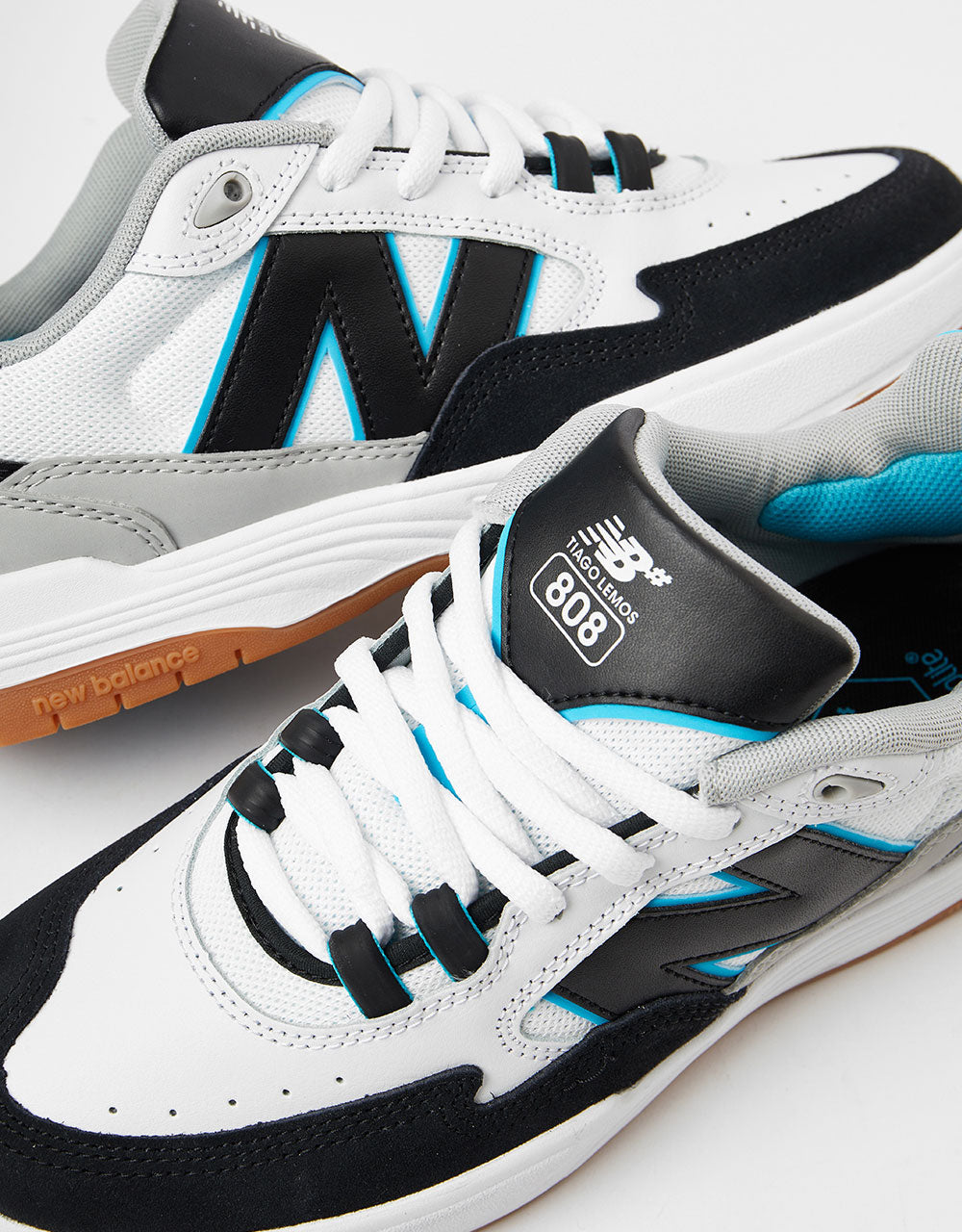 Scarpe da skate New Balance Numeric 808 - Bianco/Verde acqua