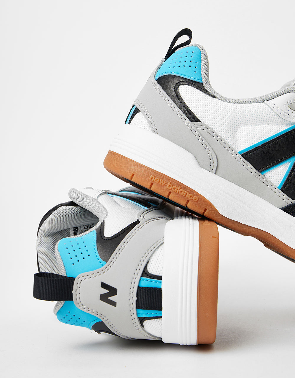 New Balance Numeric 808 Skate Shoes - White/Teal