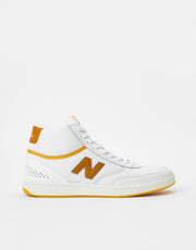 Chaussures de skate New Balance Numeric 440 Hi - Blanc/Jaune