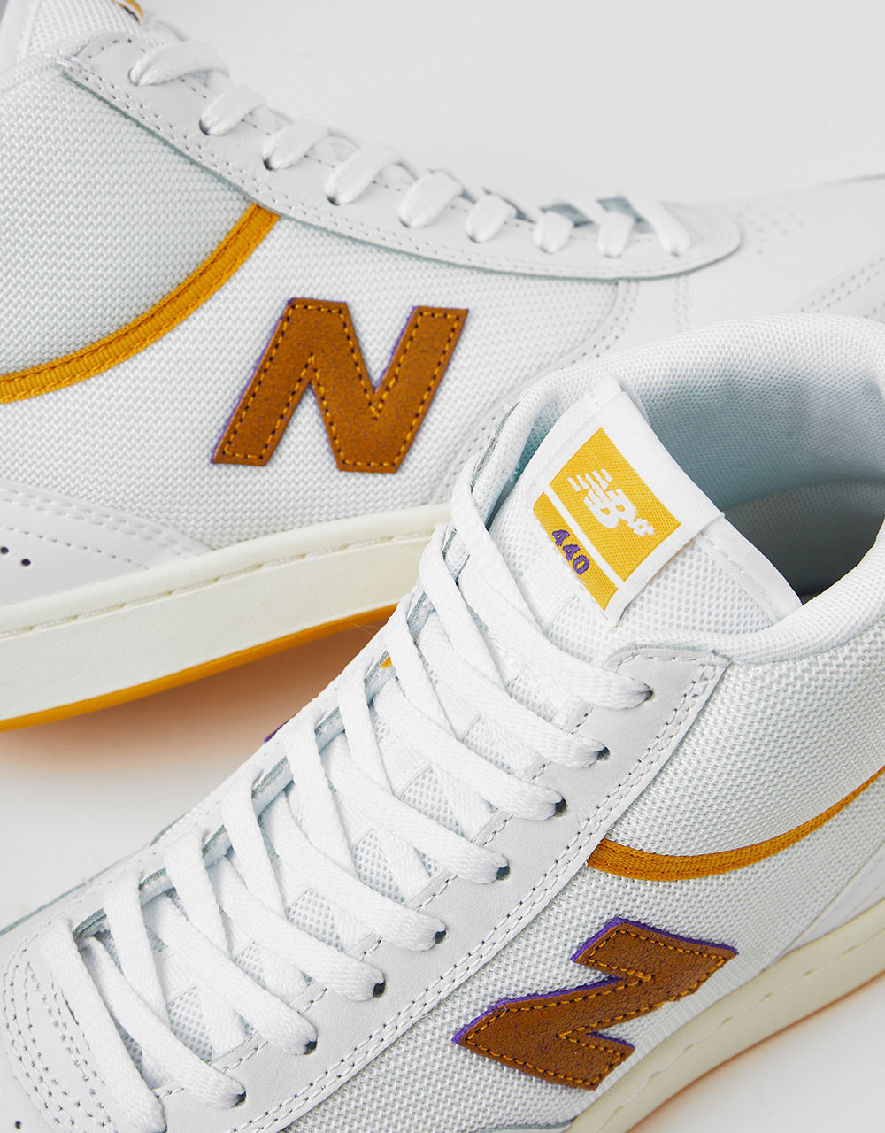 New Balance Numeric 440 Hi Skateschuhe – Weiß/Gelb