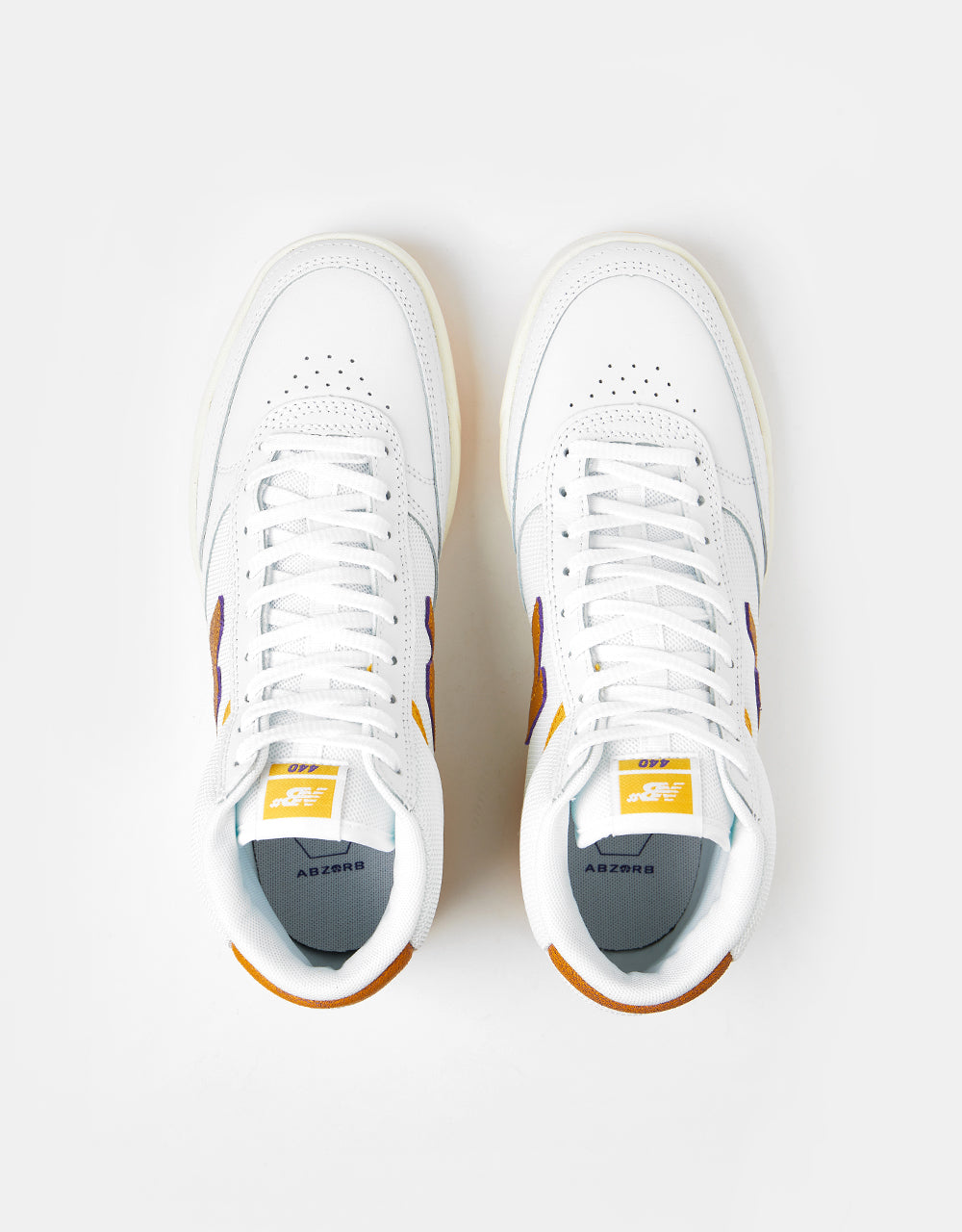 New Balance Numeric 440 Hi zapatos de skate - Blanco/Amarillo