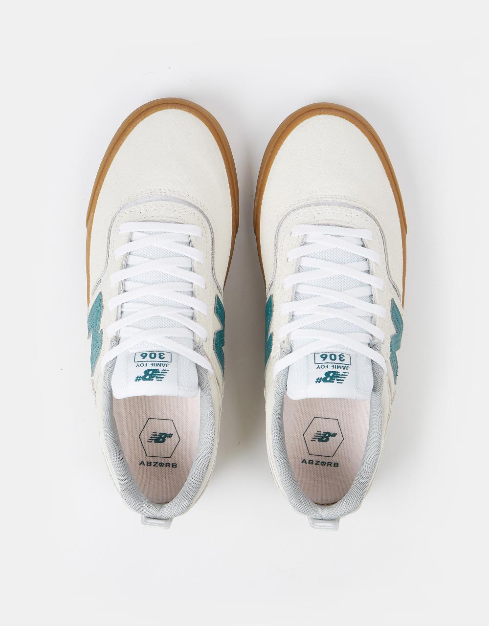 New Balance Numeric Jamie Foy 306 Skate Shoes - Sea Salt/Teal